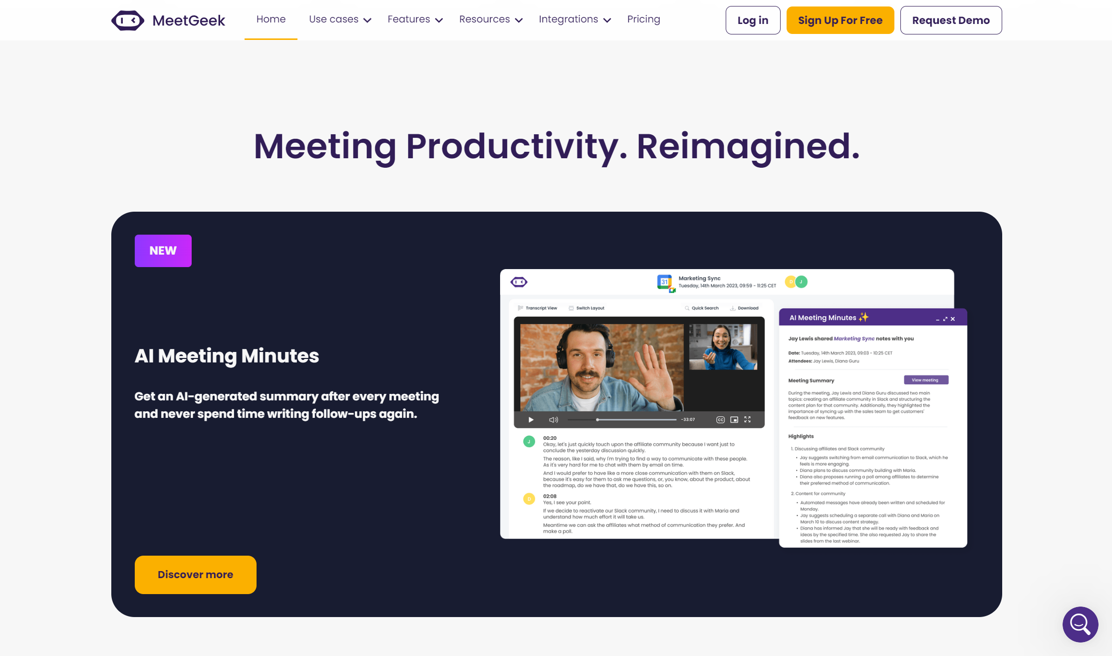 MeetGeek AI Demonstration